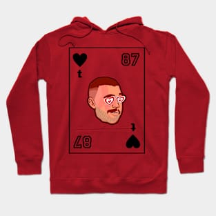 Travis Kelce heart - Black Hoodie